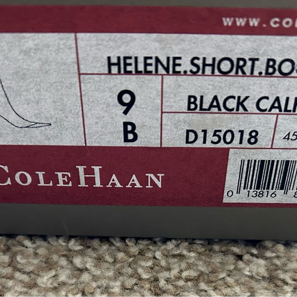 Cole Haan Black Leather Pull On Stretch Ankle Boot (9) - Picture 7 of 8